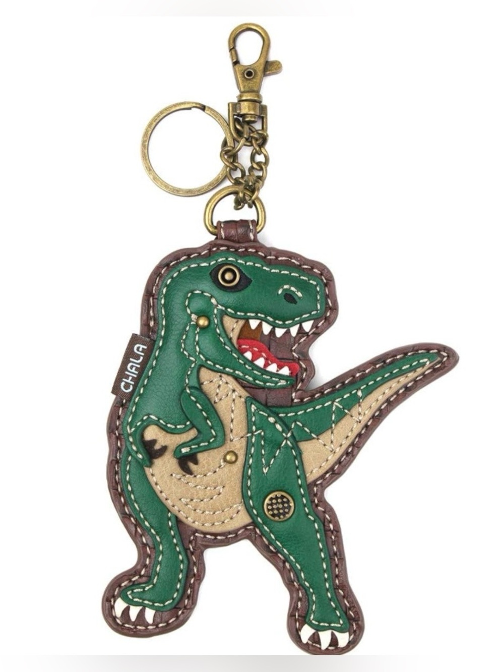 Chala T-Rex bag charm coin purse key fob keychain NWT Rexy gr8 4 coach bags too